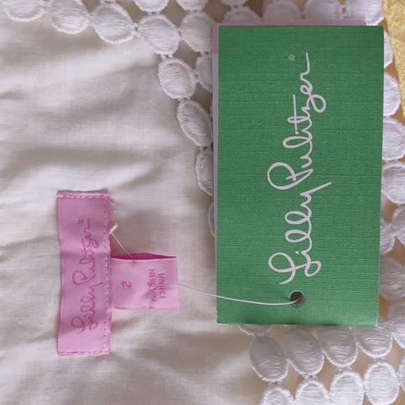 Lilly Pulitzer Bees Knees Tunic‎ Jacquard Floral Lemon Sorbet Women's Size 2 NWT - Picture 2 of 16